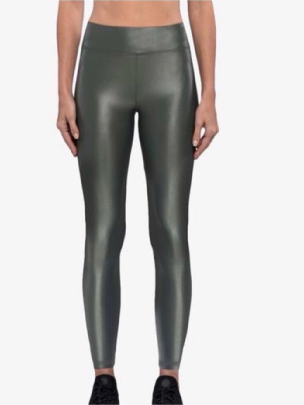 Koral Gunmetal High-Waist Lustrous Leggings